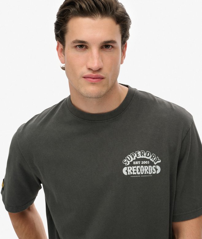 SUPERDRY - Record Label Oversized Tee