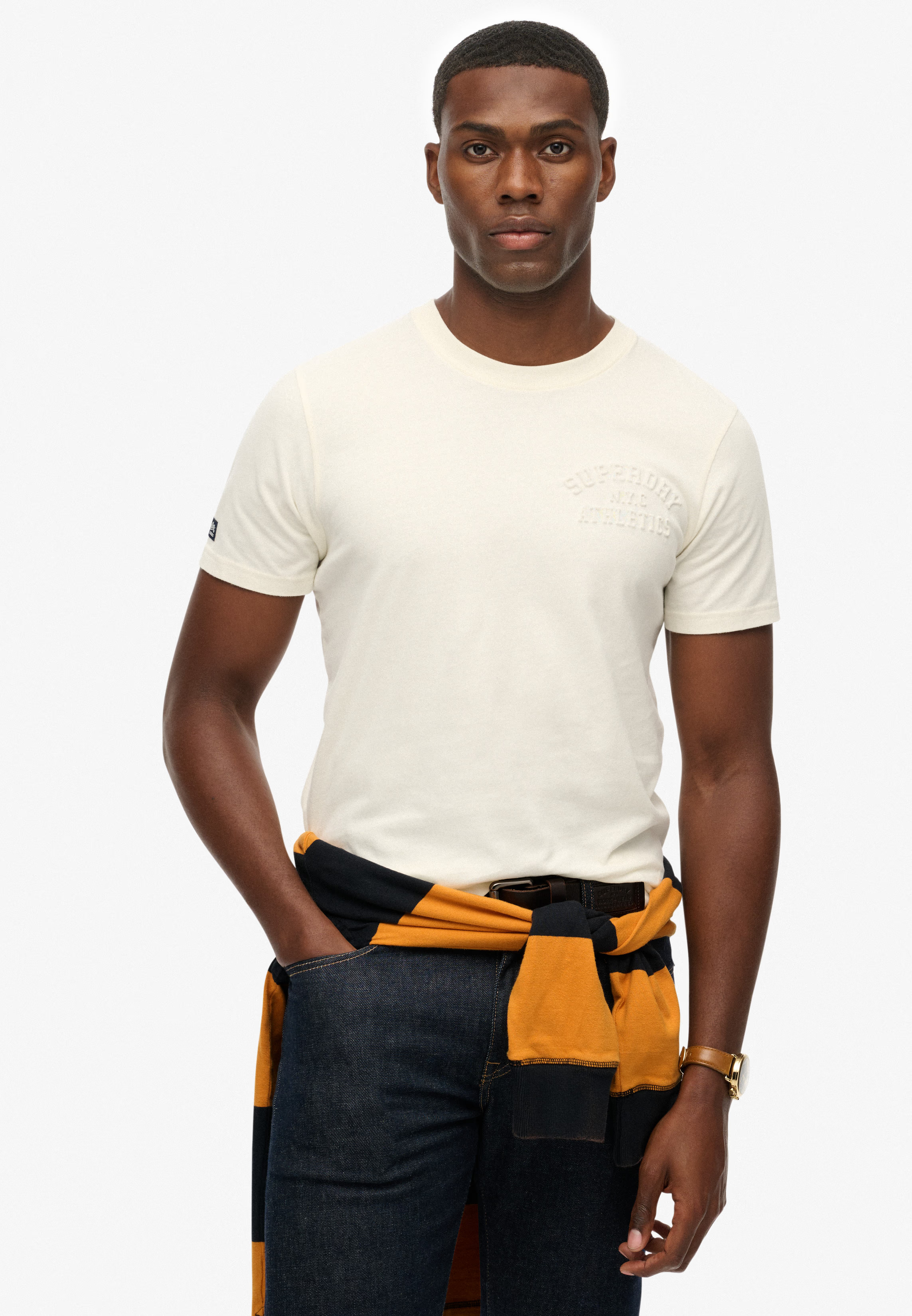 SUPERDRY - Ovin Athletic Emboss Relaxed Tee