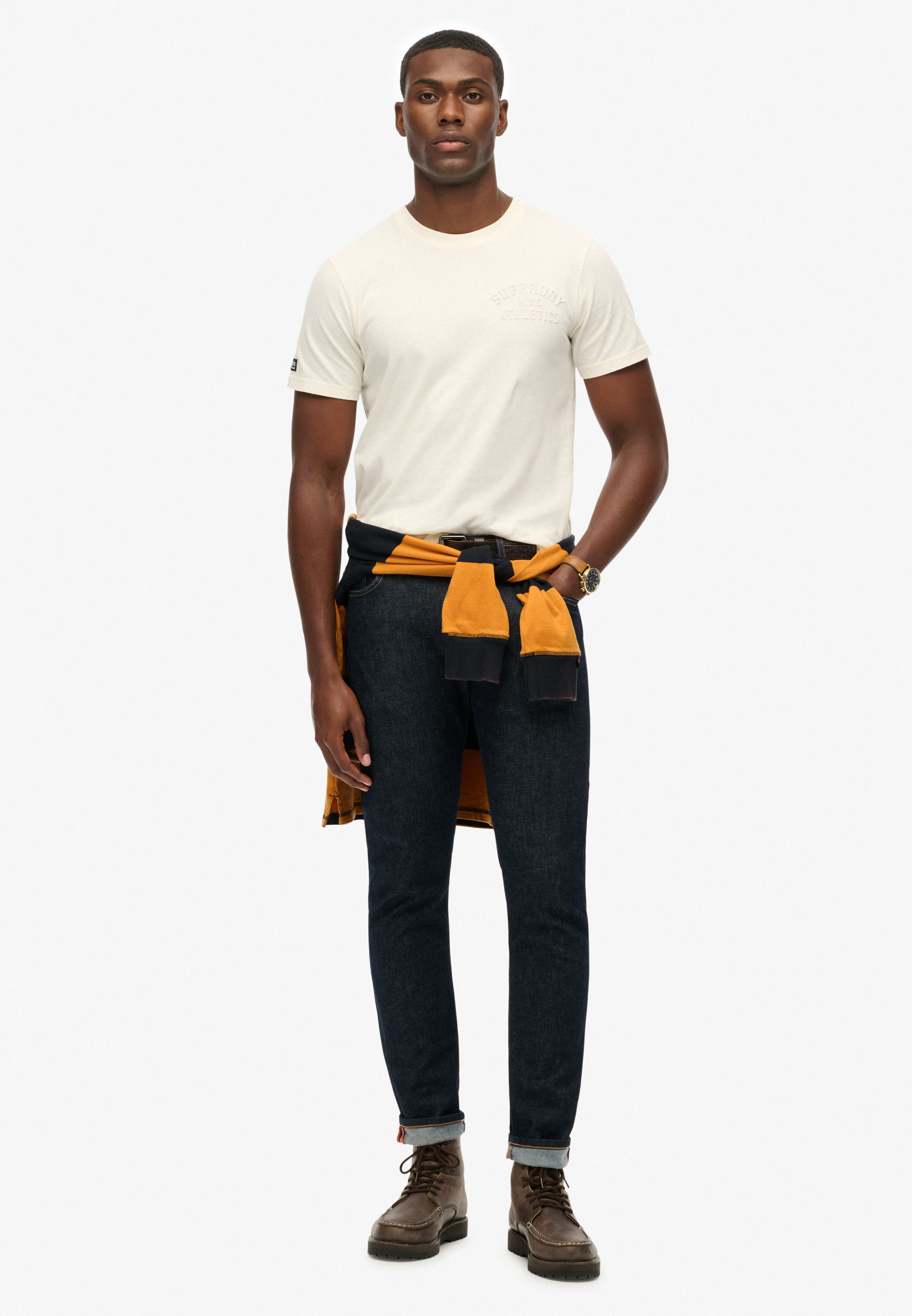 SUPERDRY - Ovin Athletic Emboss Relaxed Tee