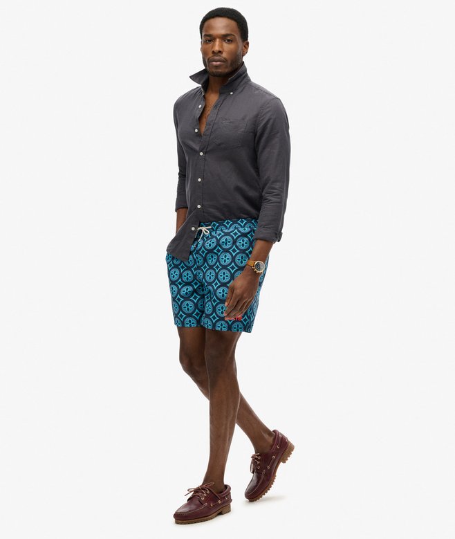 SUPERDRY - D3 Ovin Tile Print 17 Swim Short