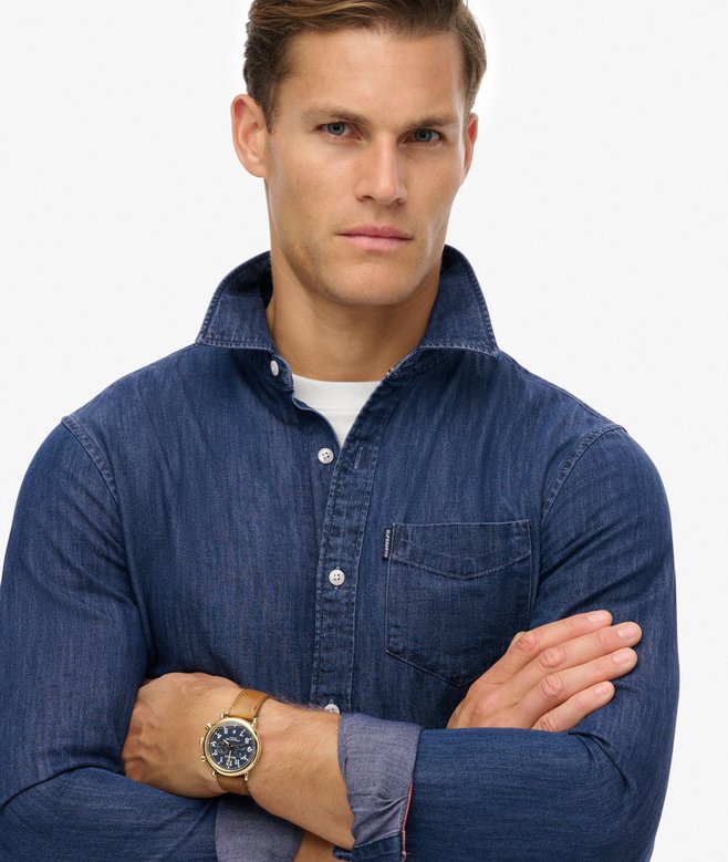 SUPERDRY - Long Sleeve Denim Shirt