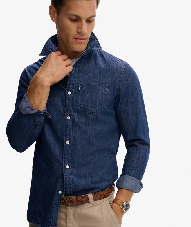 SUPERDRY - Long Sleeve Denim Shirt