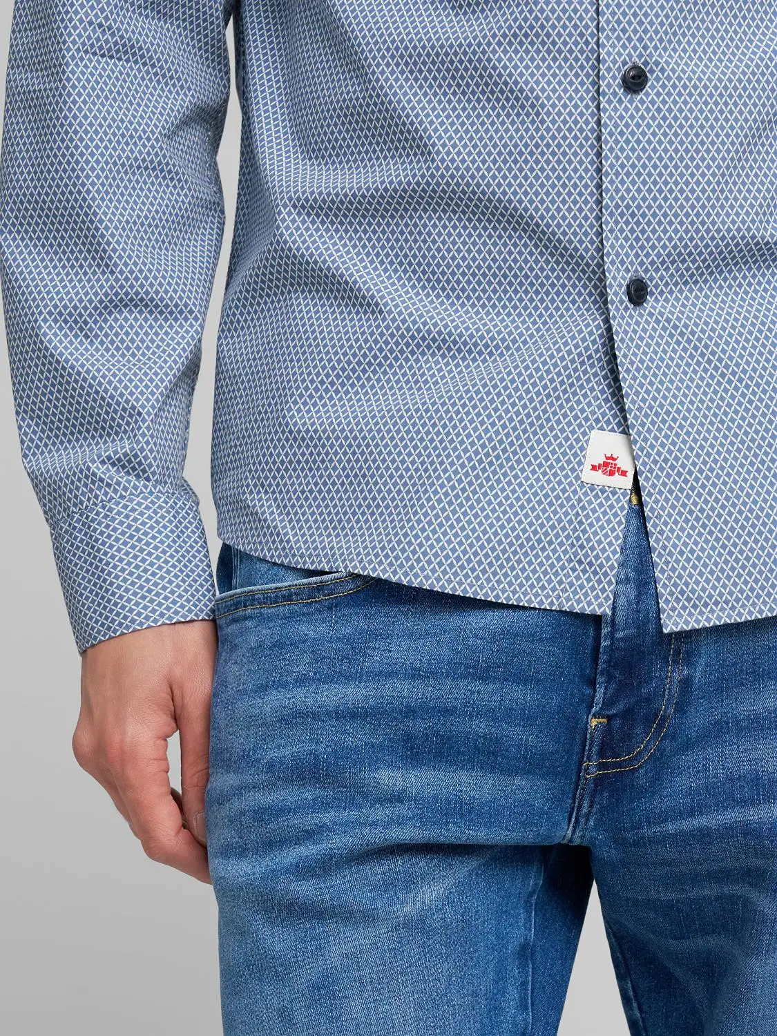 REPLAY - Printed Cotton Poplin Shirt