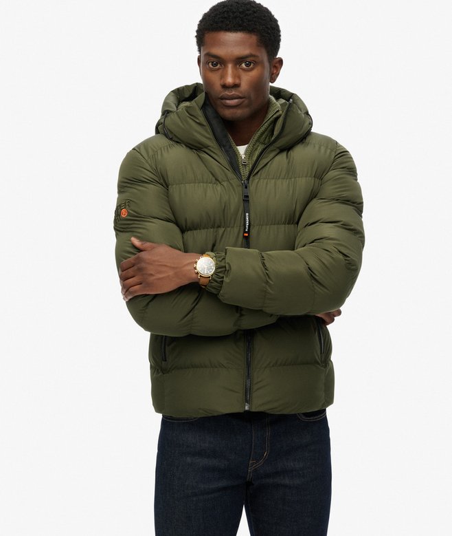 SUPERDRY - Hooded Sports Puffer Jacket