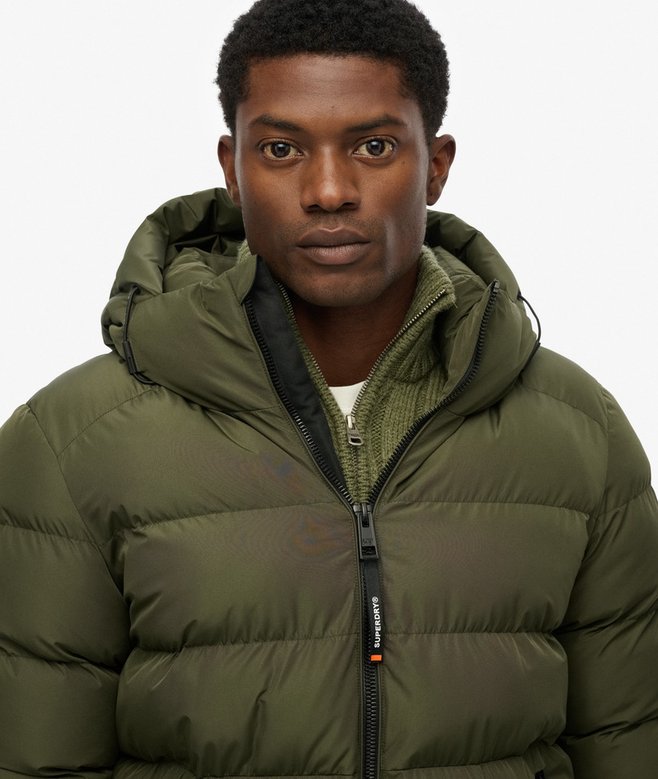 SUPERDRY - Hooded Sports Puffer Jacket