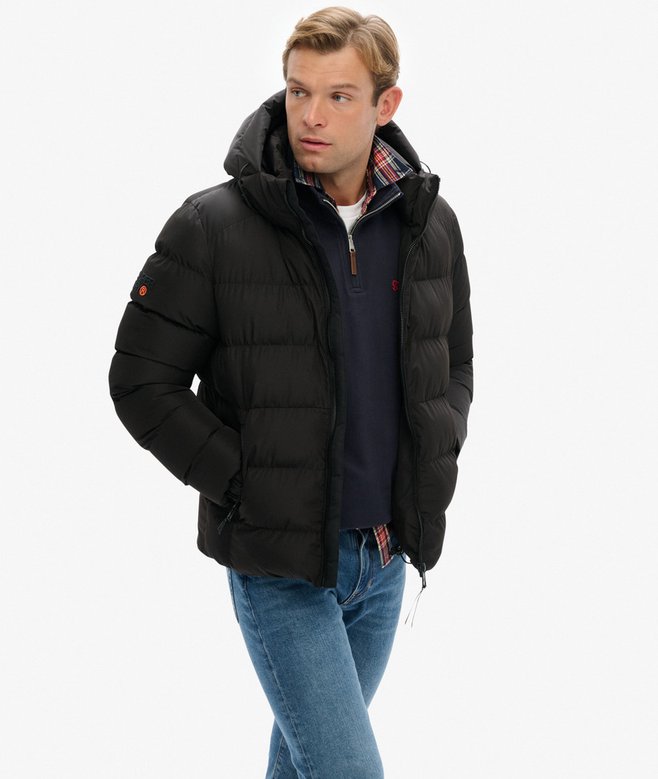 SUPERDRY - Hooded Sports Puffer Jacket