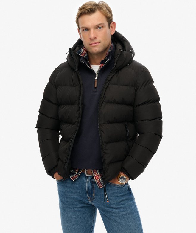 SUPERDRY - Hooded Sports Puffer Jacket