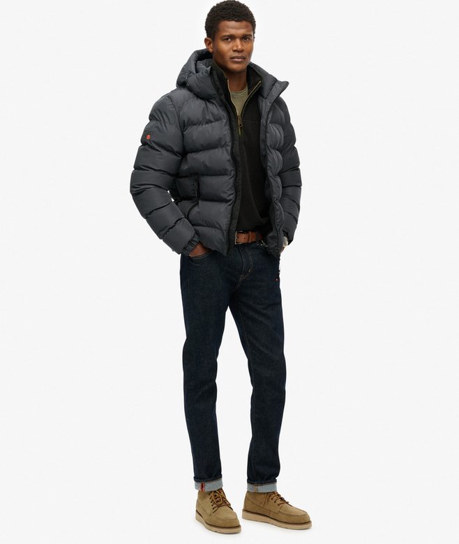 Hooded Sports Puffer Jacket