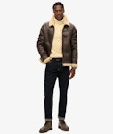D2 Ovin Faux Shearling Aviator Jacket