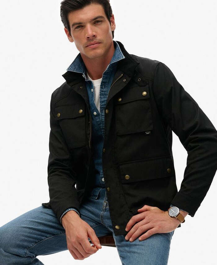 SUPERDRY - Merchant Wax Racer Jacket