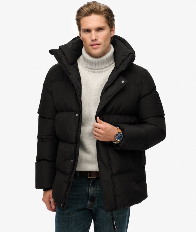 SUPERDRY - Hooded 5 Baffle Sports Puffer