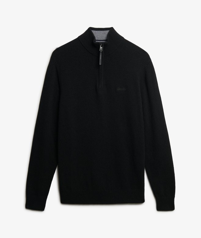 SUPERDRY - D3 Stud Wool Blend Half Zip