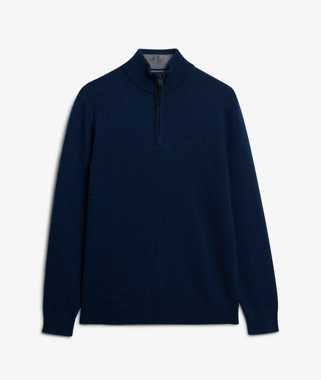 SUPERDRY - D3 Stud Wool Blend Half Zip