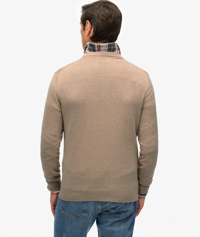 SUPERDRY - D1 Stud Essentials Cottton Jumper