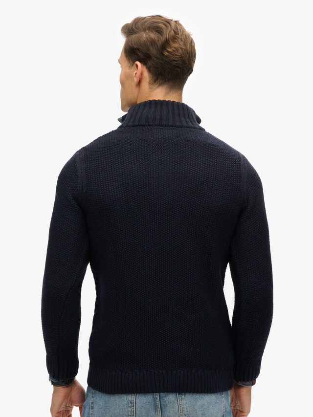 SUPERDRY - Jacob Cable Knit Half Zip