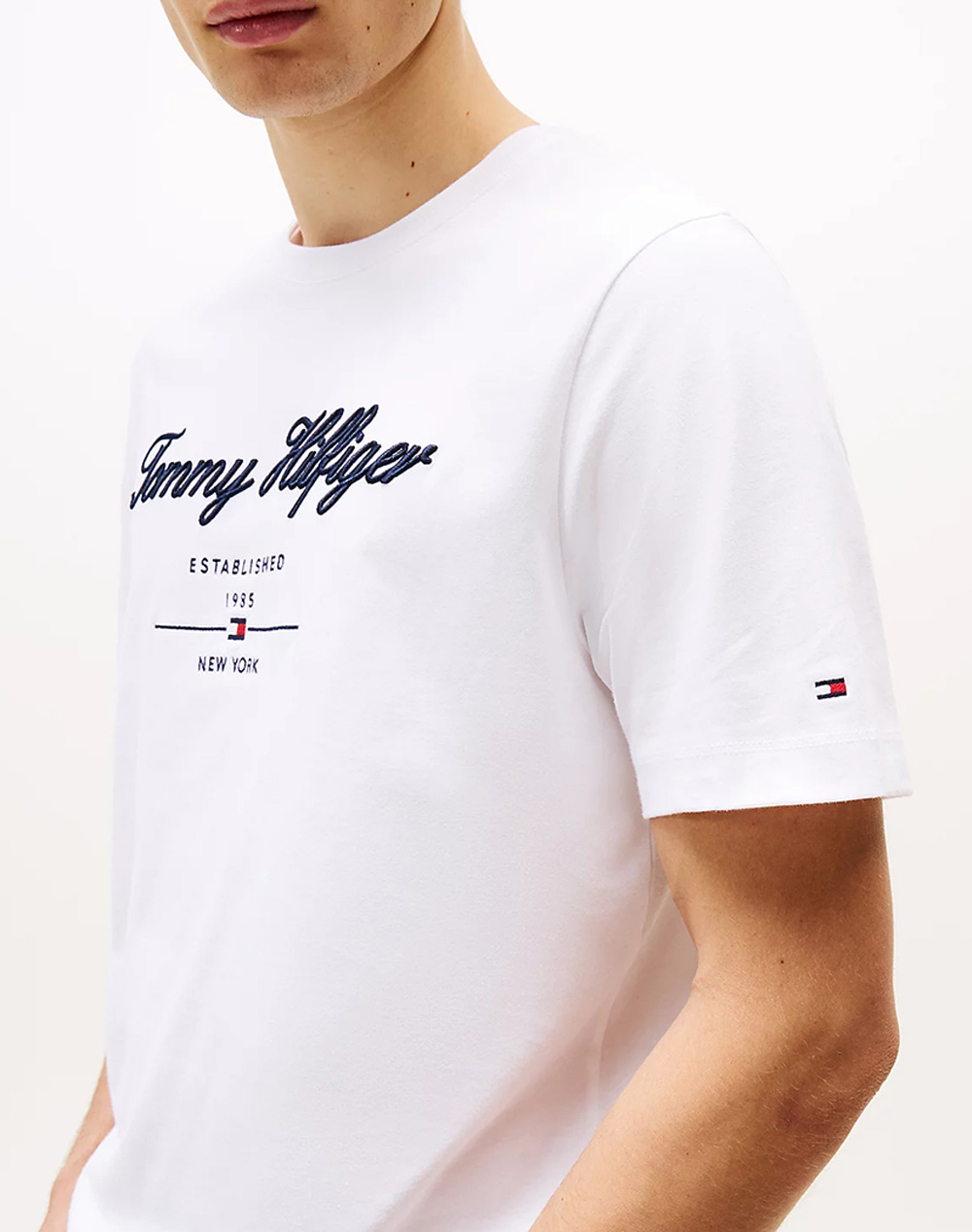 TOMMY HILFIGER - Script Logo Tee