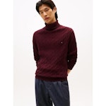 Classic Cotton Cable Roll Neck