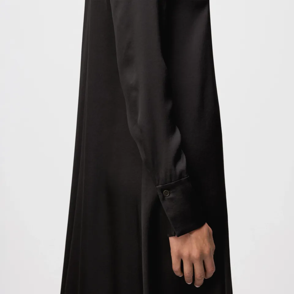 DRYKORN - Maxi Dress With Collar In Satin