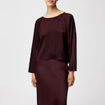 T-shirt Blouse In Satin