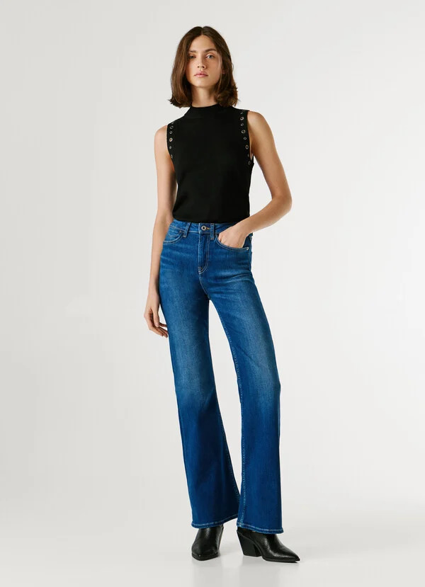 PEPE JEANS - High-Rise Flare Fit Jeans - Willa