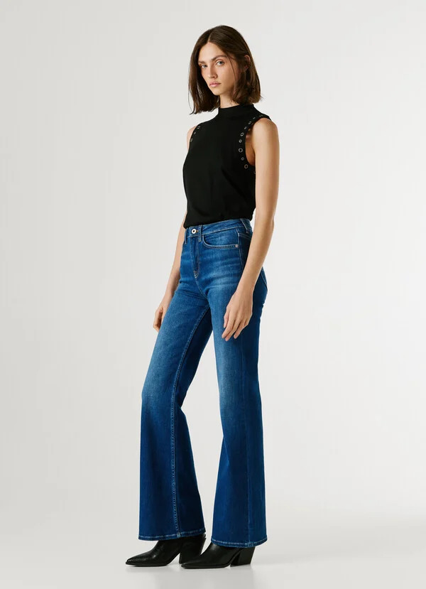 PEPE JEANS - High-Rise Flare Fit Jeans - Willa