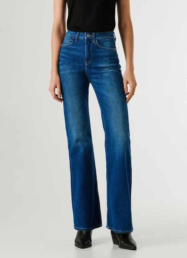 PEPE JEANS - High-Rise Flare Fit Jeans - Willa