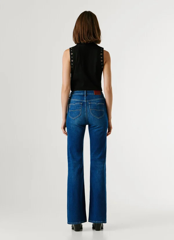 PEPE JEANS - High-Rise Flare Fit Jeans - Willa