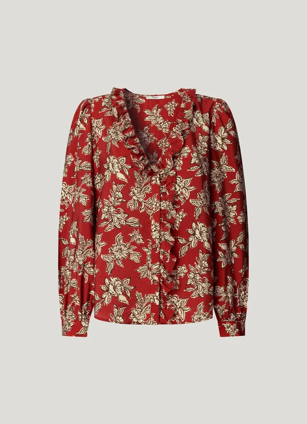 PEPE JEANS - Floral Print Fluid Blouse