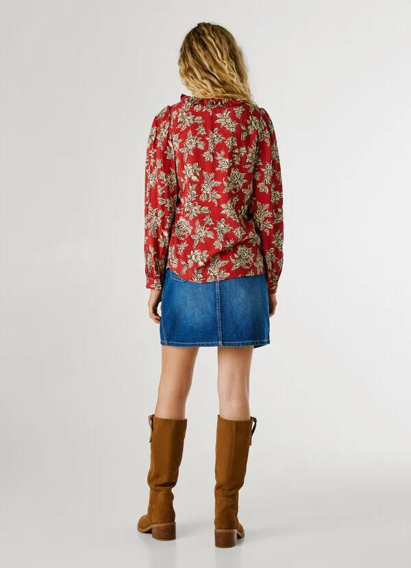 PEPE JEANS - Floral Print Fluid Blouse