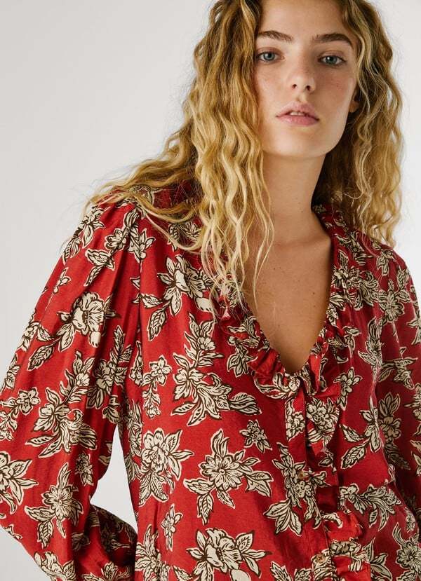 PEPE JEANS - Floral Print Fluid Blouse