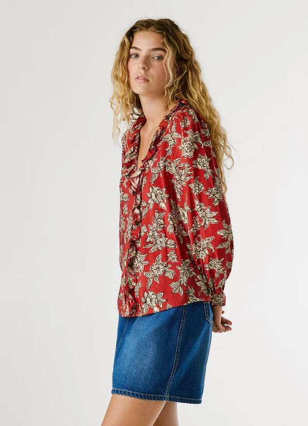 PEPE JEANS - Floral Print Fluid Blouse