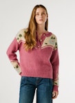 Crew Neck Floral Jumper