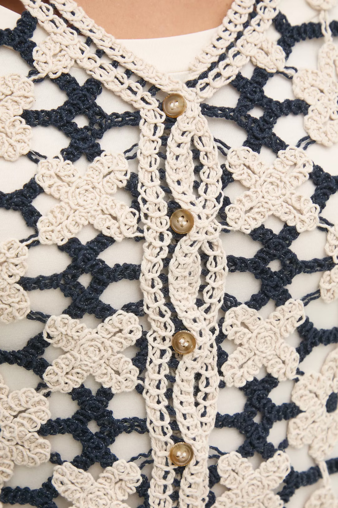 PEPE JEANS - Olivia Crochet Vest