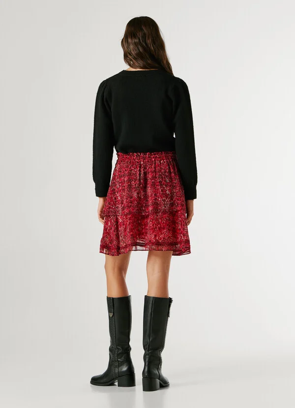PEPE JEANS - Paisley Print Mini Skirt