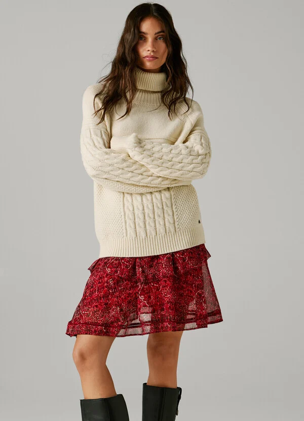 PEPE JEANS - Paisley Print Mini Skirt