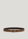 Double Loop Suede Belt