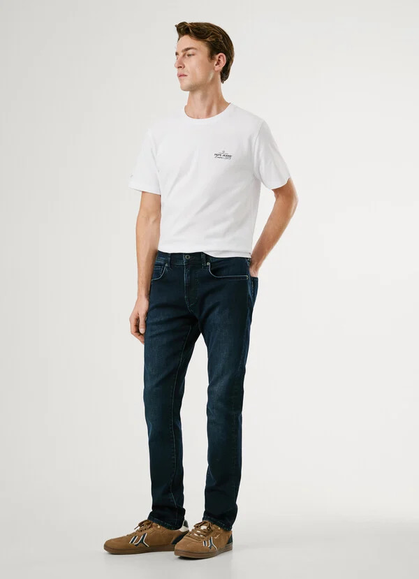 PEPE JEANS - Slim Fit Mid-Rise Jeans - Track