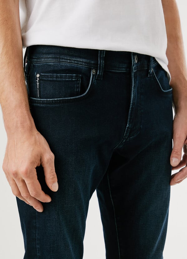 PEPE JEANS - Slim Fit Mid-Rise Jeans - Track
