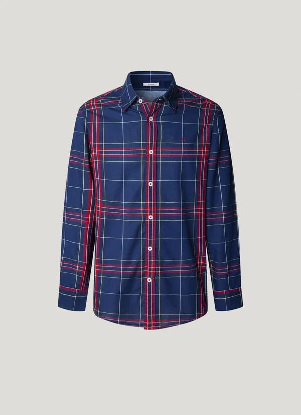 PEPE JEANS - Regular Fit Checked Poplin Shirt
