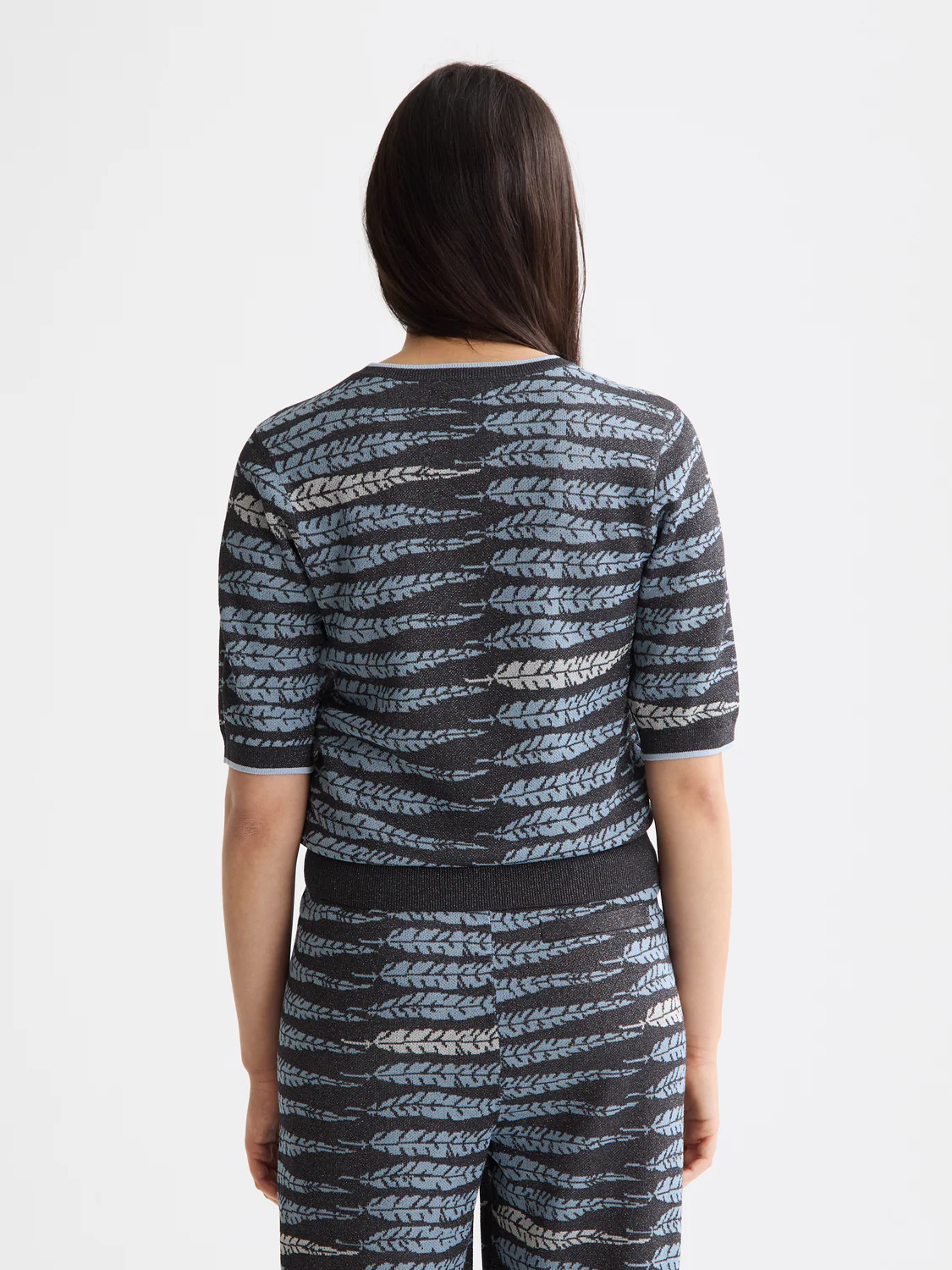 SCOTCH & SODA - Lurex Jacquard Knitted Tee