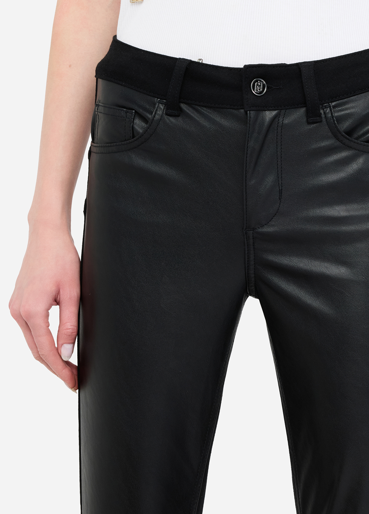 LIU JO - Coated Fabric Trousers