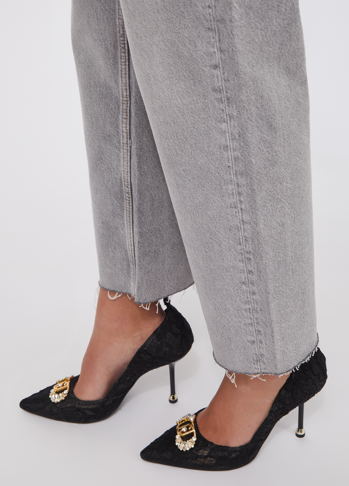 LIU JO - Straight-leg Jeans With Rhinestones