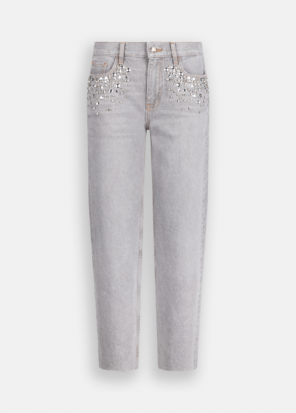 LIU JO - Straight-leg Jeans With Rhinestones