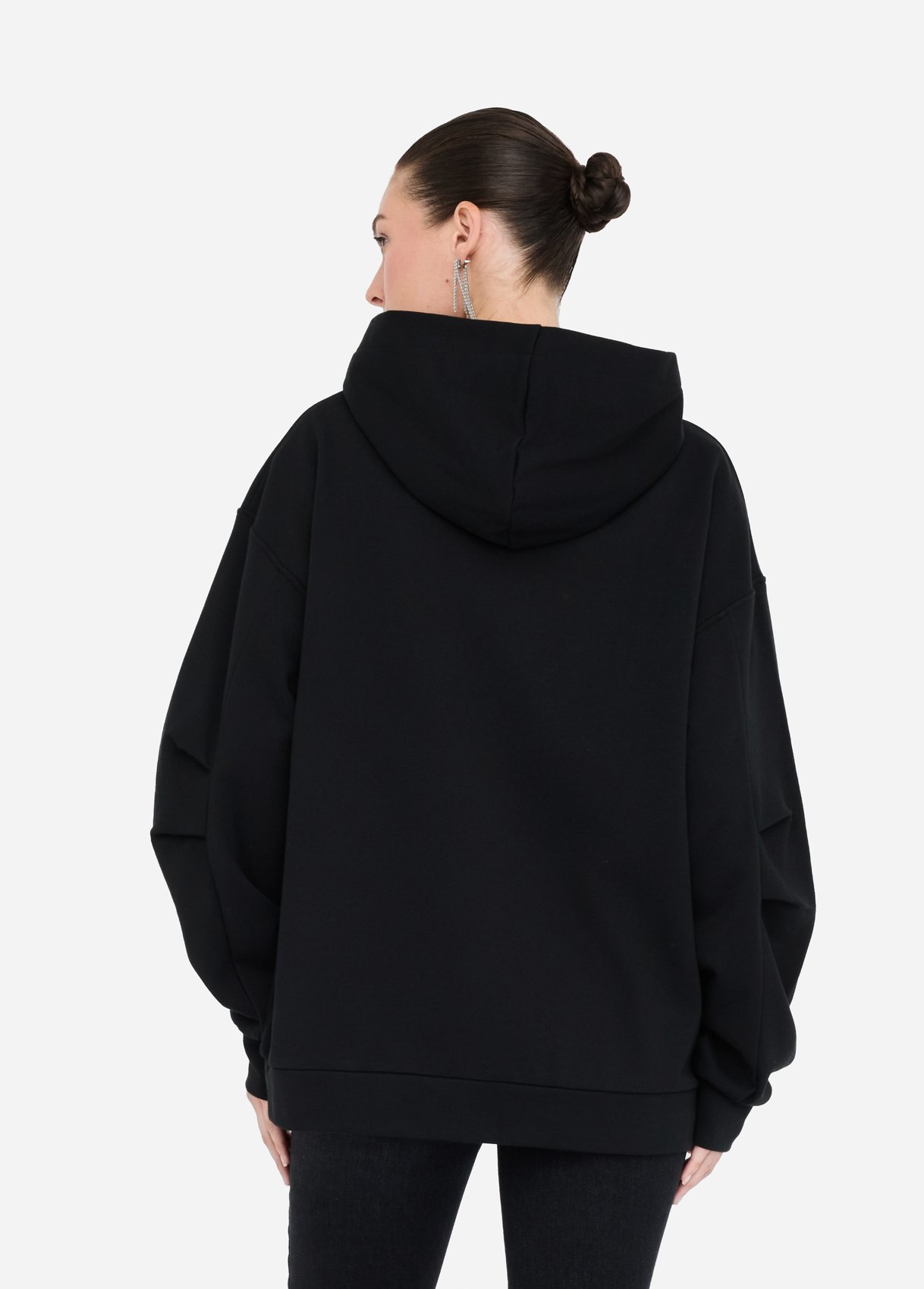 LIU JO - Cotton Sweatshirt With Rhinestones