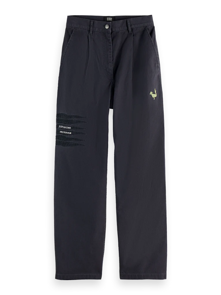 SCOTCH & SODA - Raine - High Rise Wide Leg Washed Pants