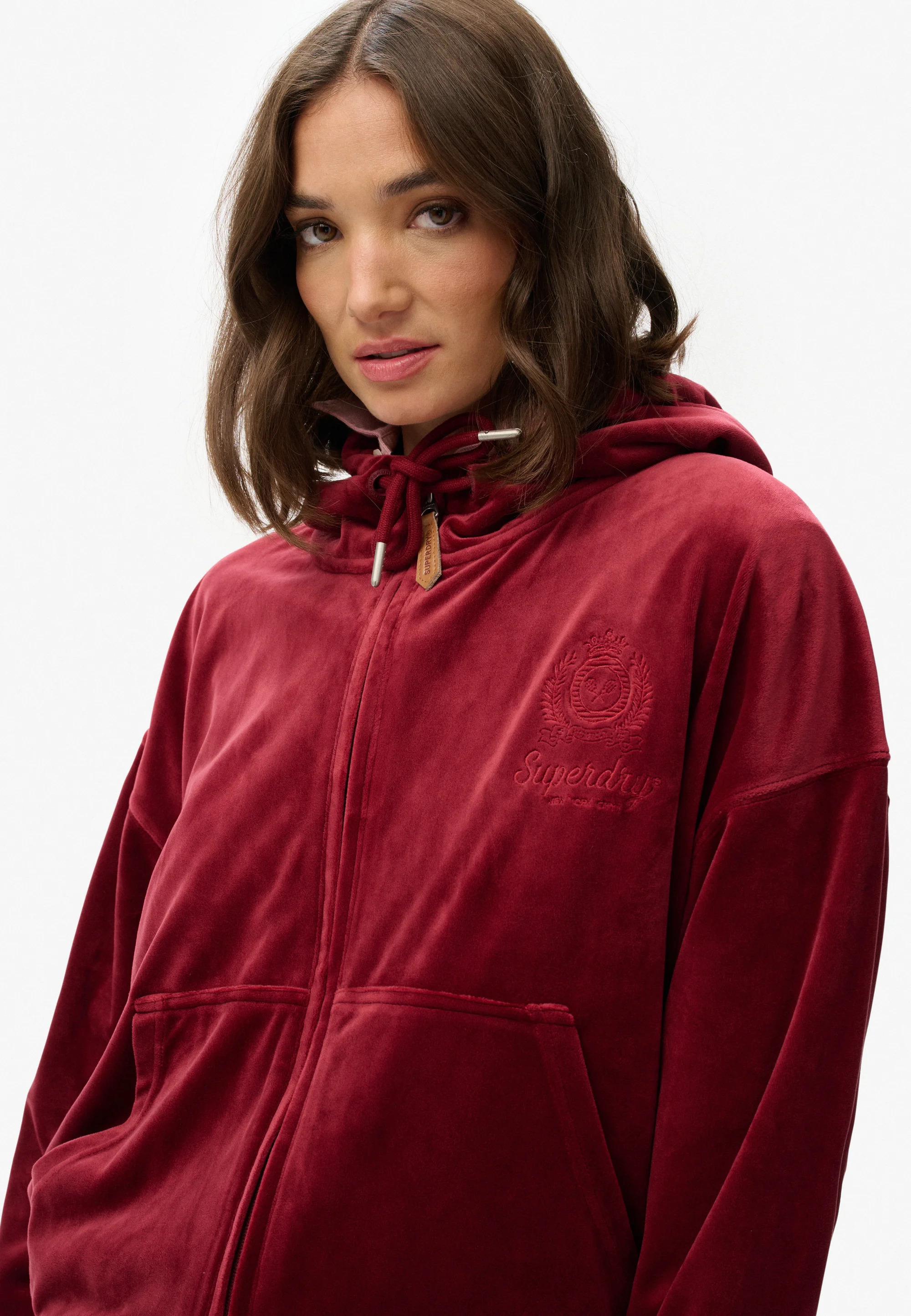 SUPERDRY - Country Club Velour Ziphood