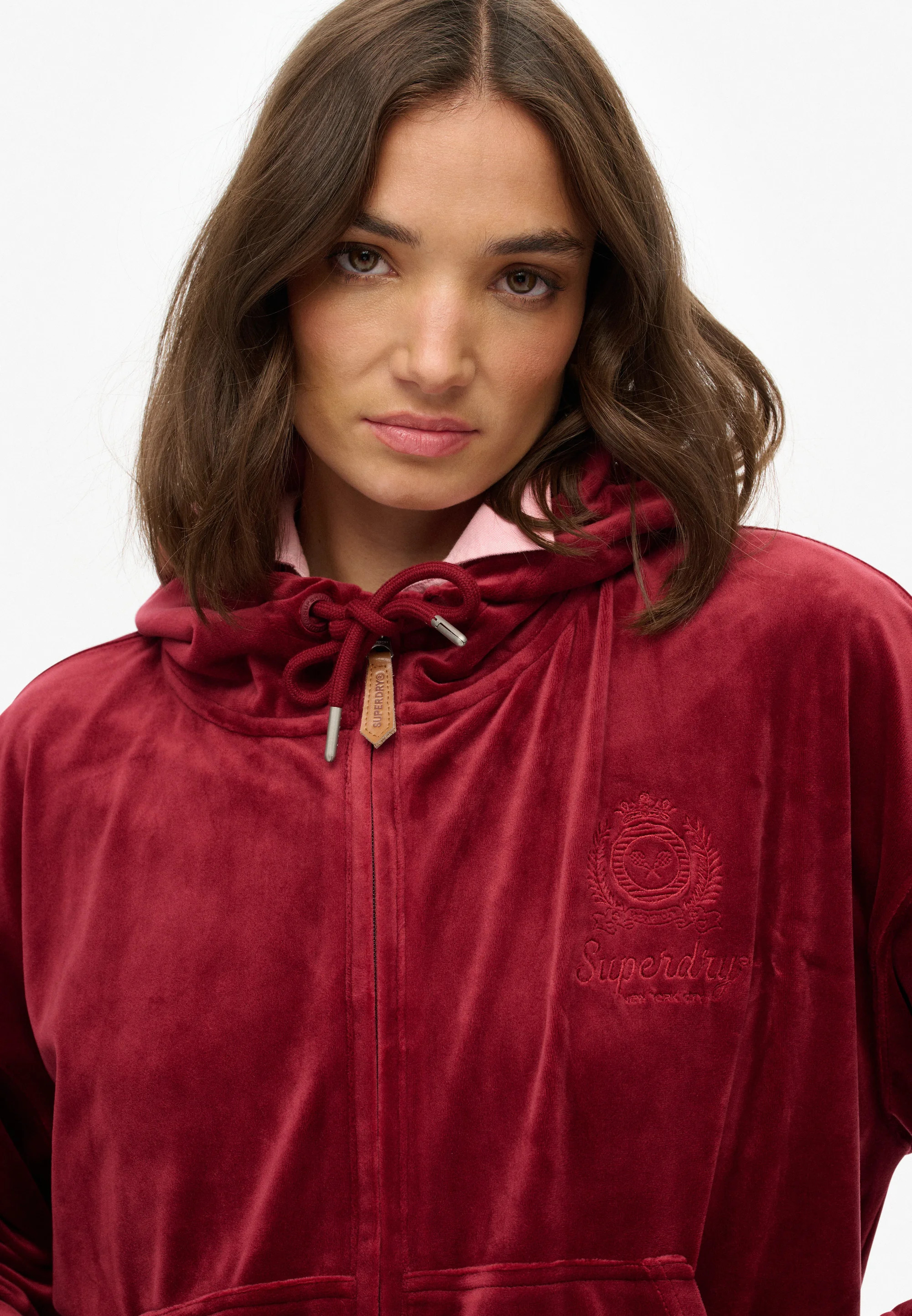 SUPERDRY - Country Club Velour Ziphood