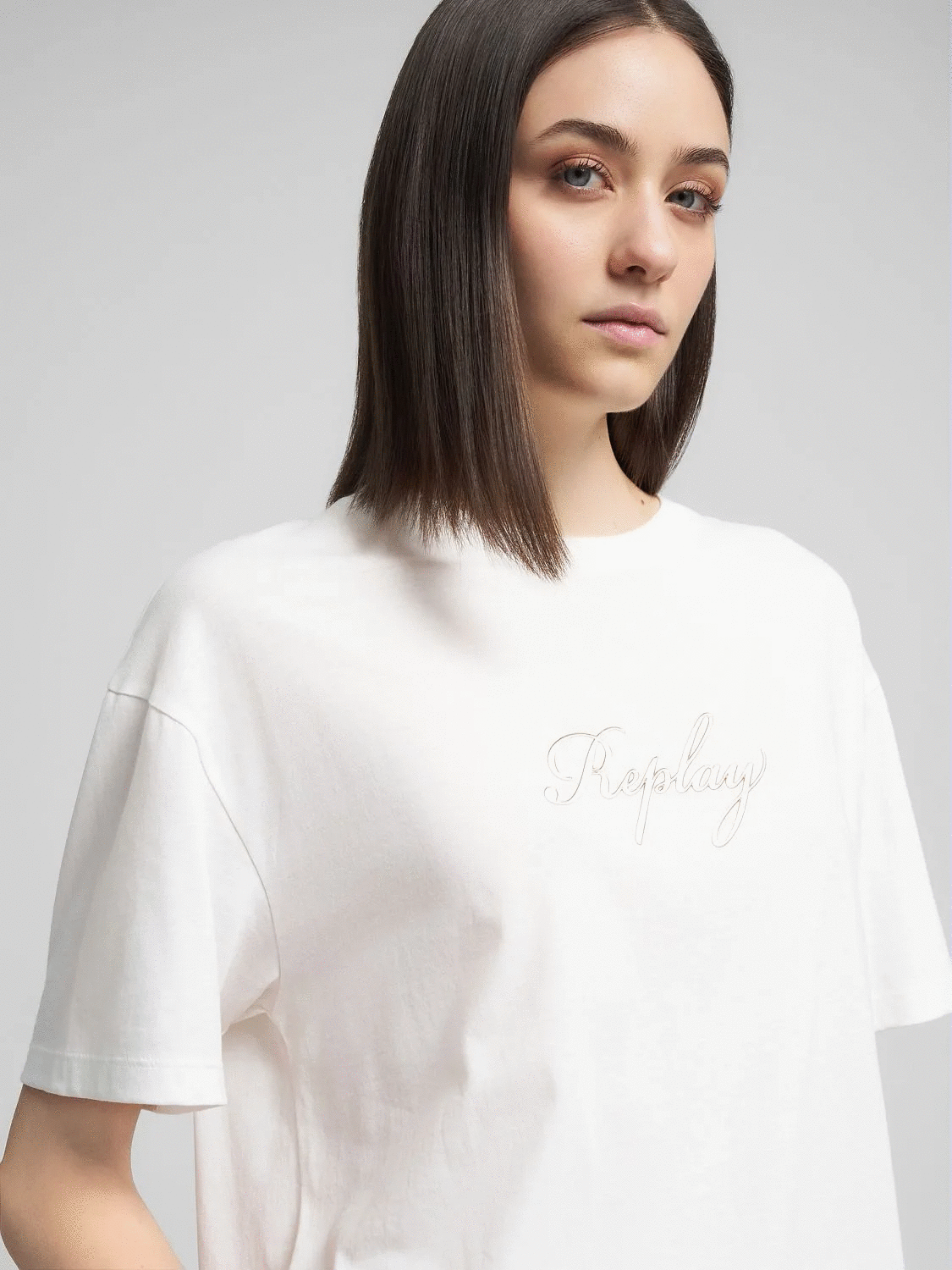 REPLAY - Cotton Crew Neck T-Shirt