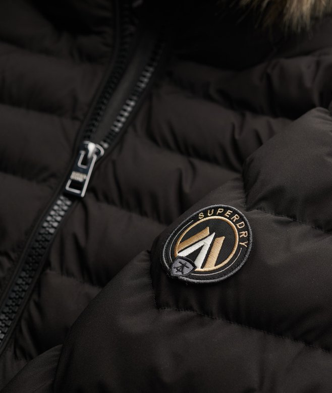 SUPERDRY - Fuji Faux Fur Hood Padded Jacket