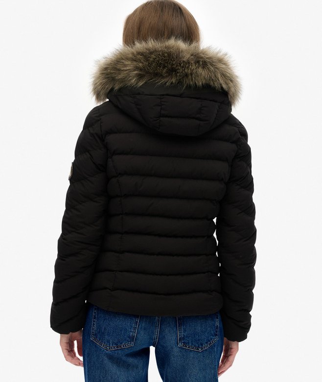 SUPERDRY - Fuji Faux Fur Hood Padded Jacket